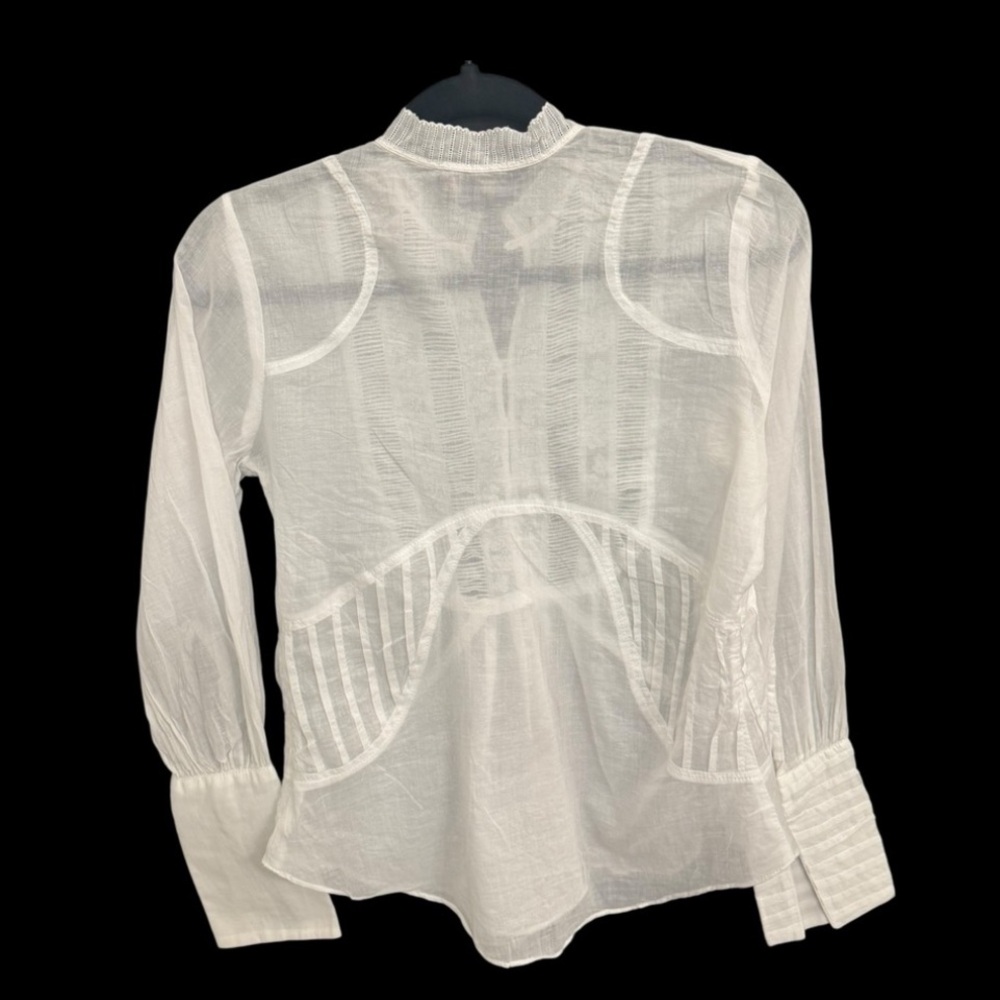 White Women's Blouse - Picture 2 of 10
